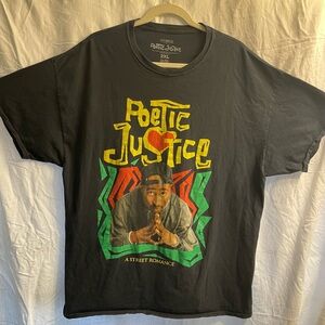 Black TuPac Poetic Justice graphic tee size XXL